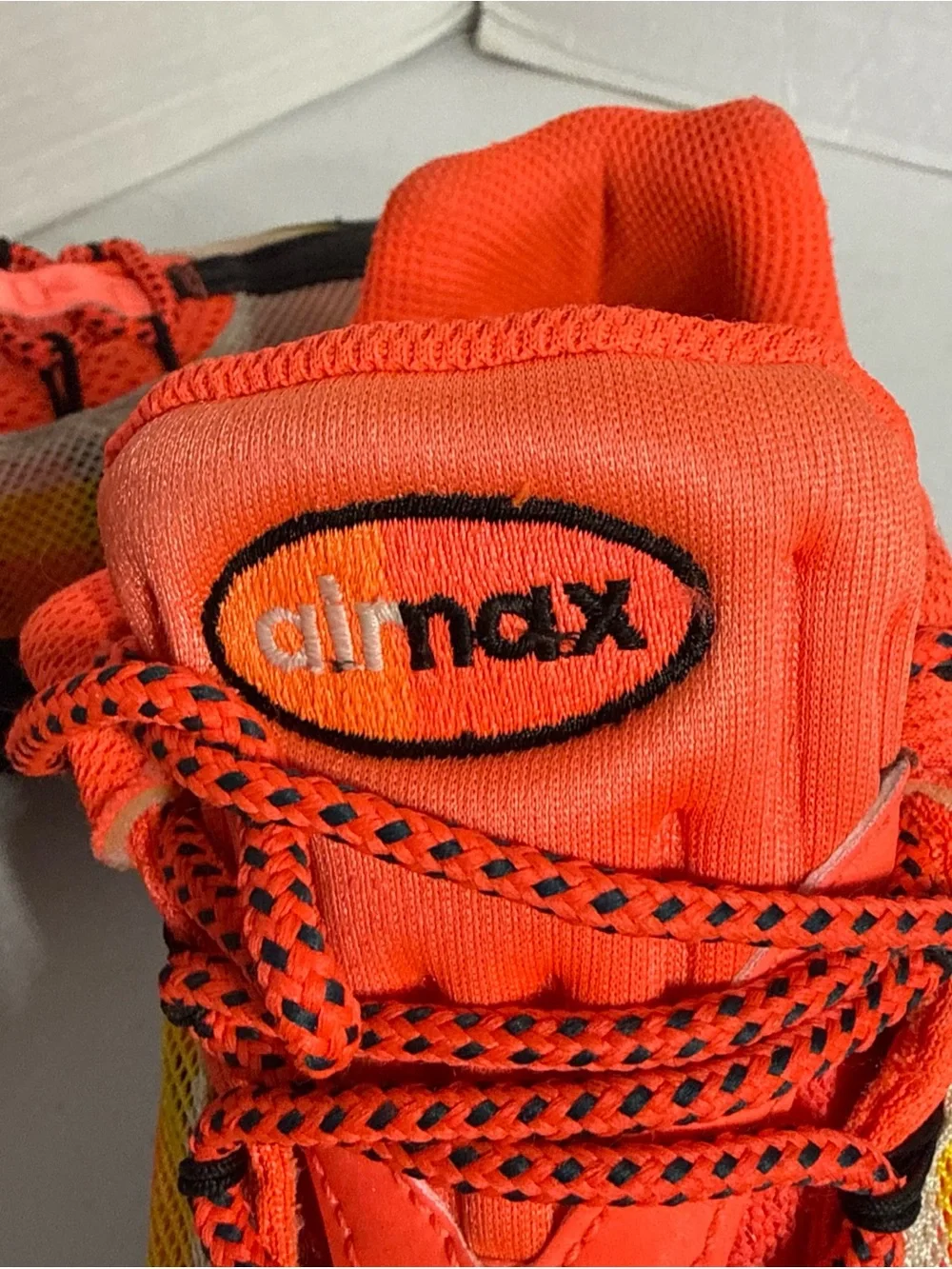Nike Men’s Air Max Sneakers - Neon Orange, Yellow & Black